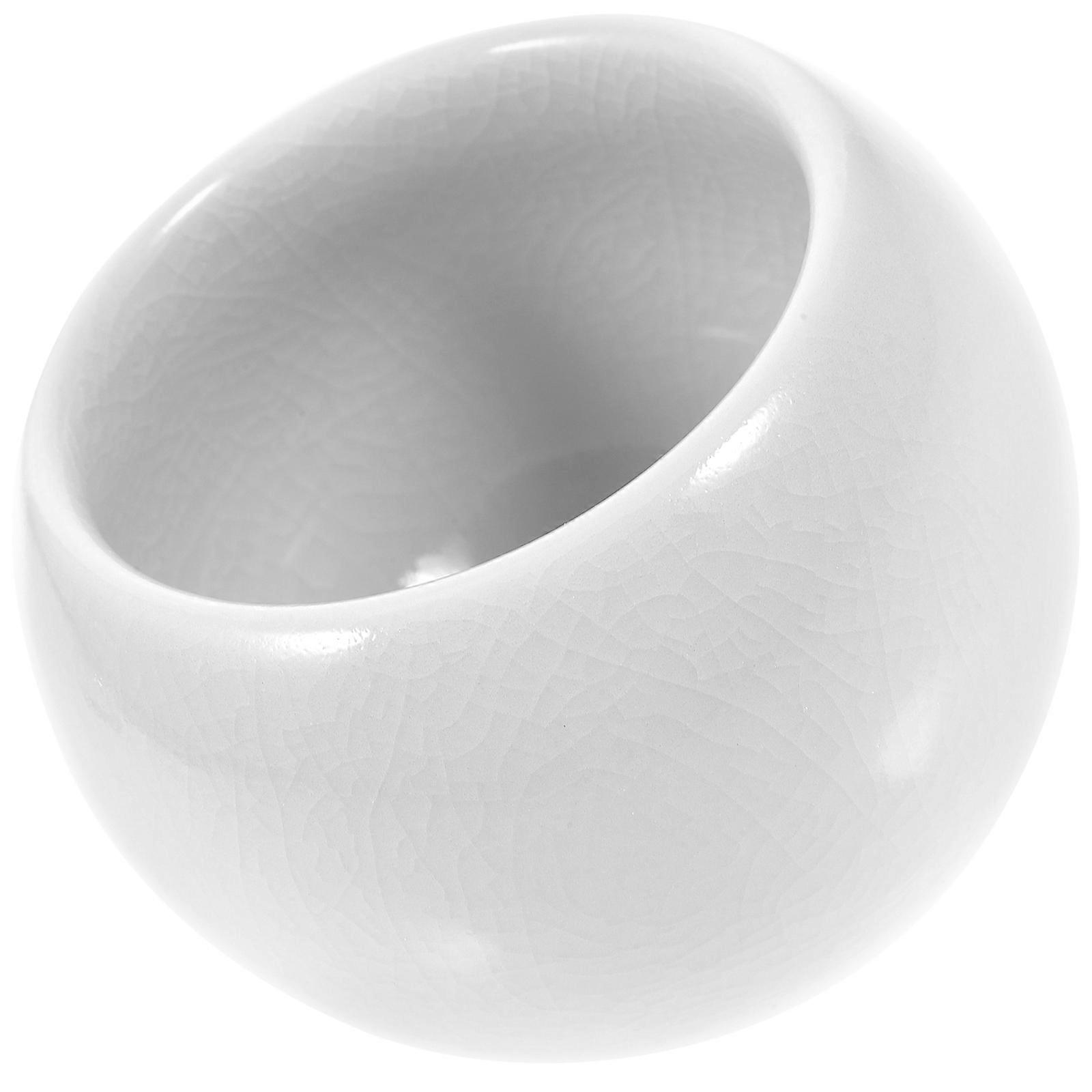 White Ceramic Tea Cup for Kitchen Supply 3Pcs Traditional Teaware