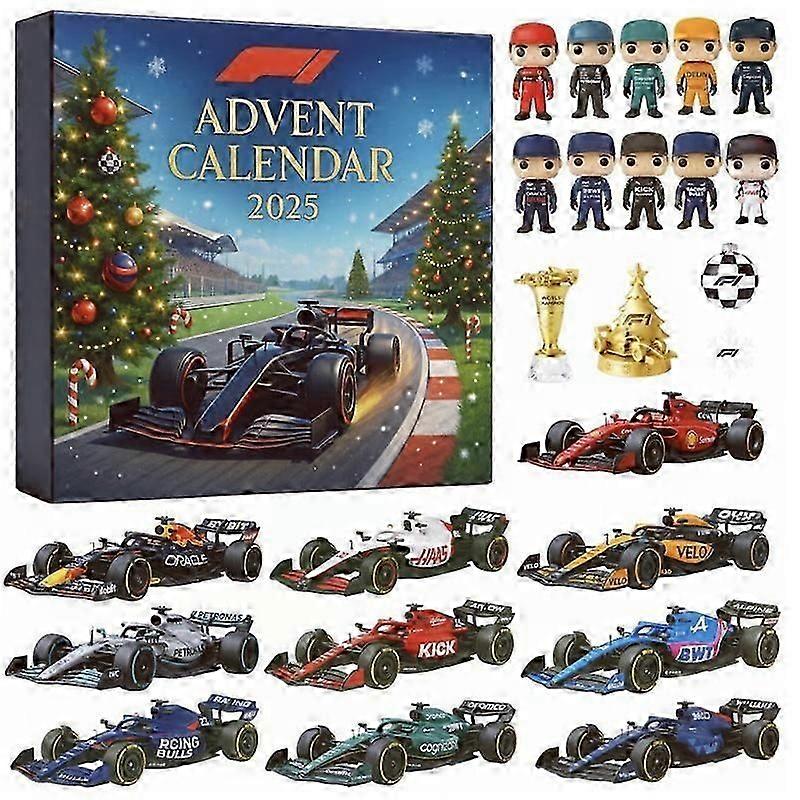 F1 Advent Calendar Advent Calendar Christmas Gift Racing Themed Blind Box