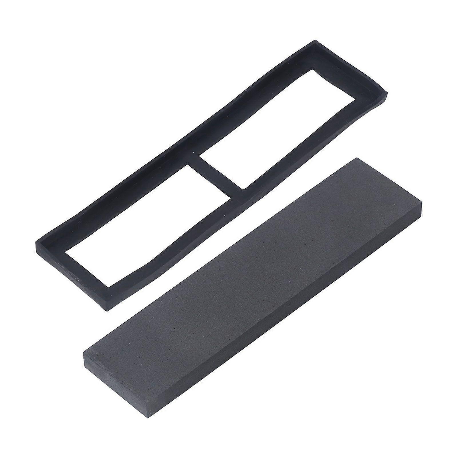 Wysokiej jakości osełka z węglika boru o ziarnistości 800 200x50x12mm z gumową podstawą