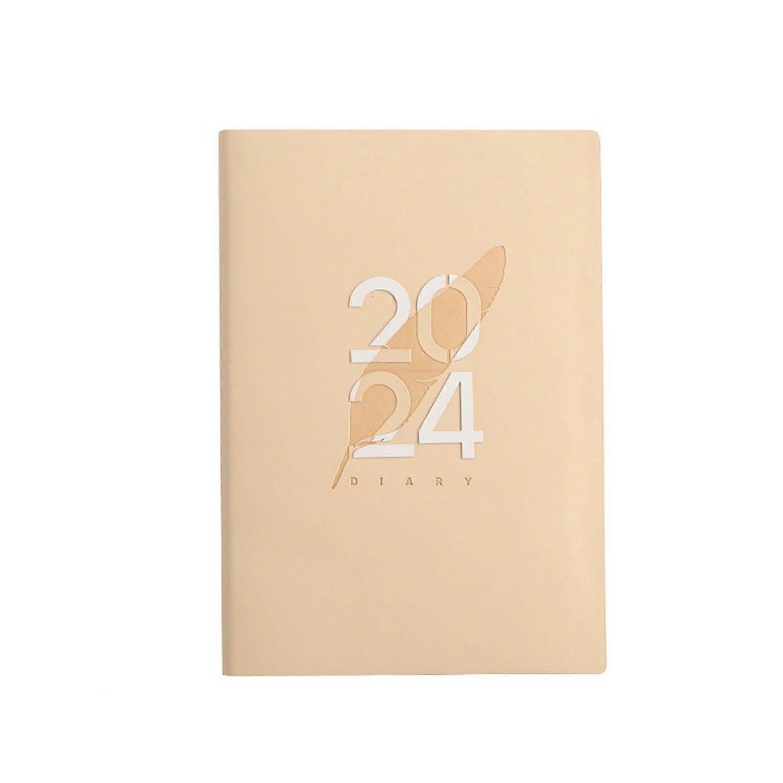 WRKEKC Notebook Desktop Calendar Organizer Notepad Daily Planner Yellow