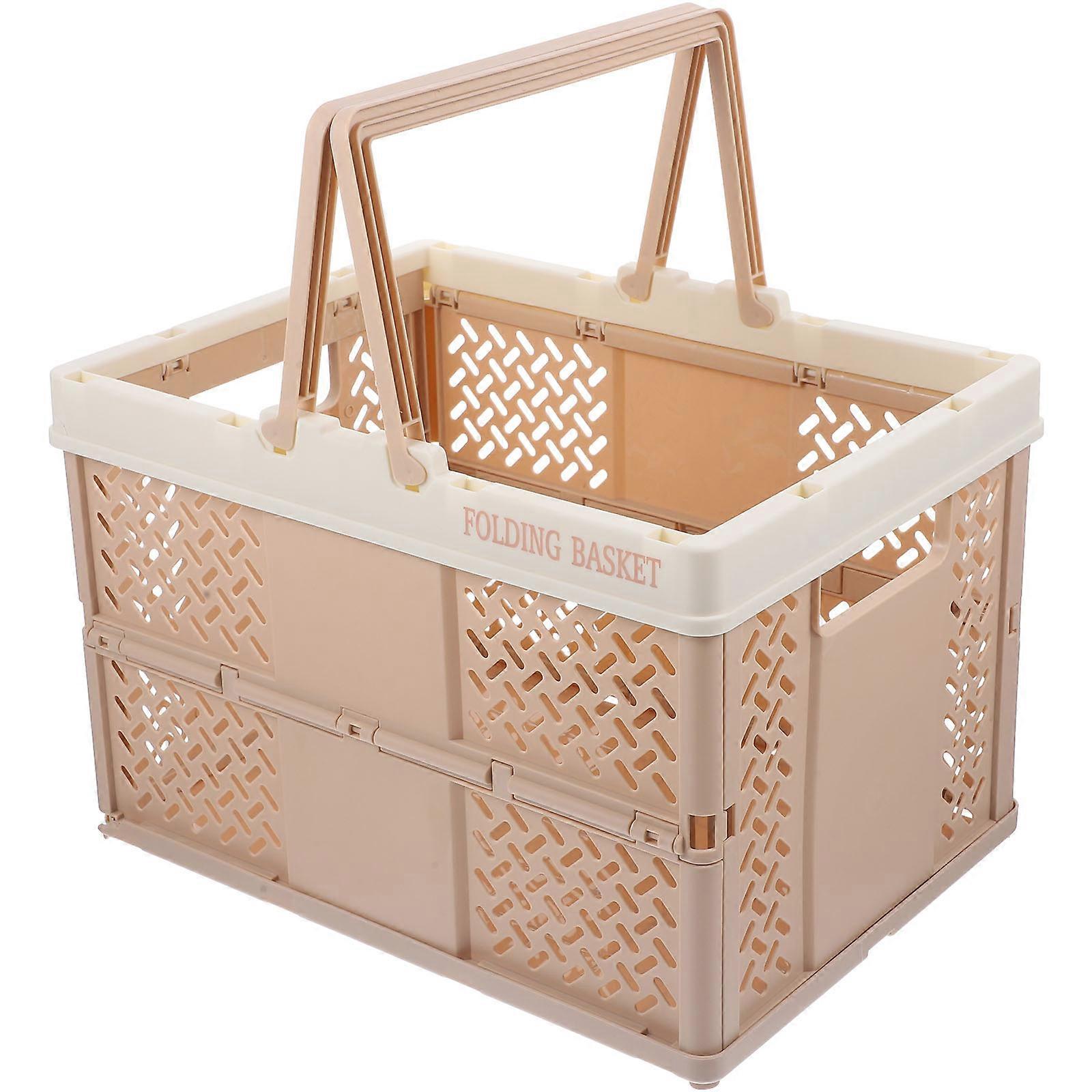 Portable Small Foldable Storage Basket for Home Use Organizer