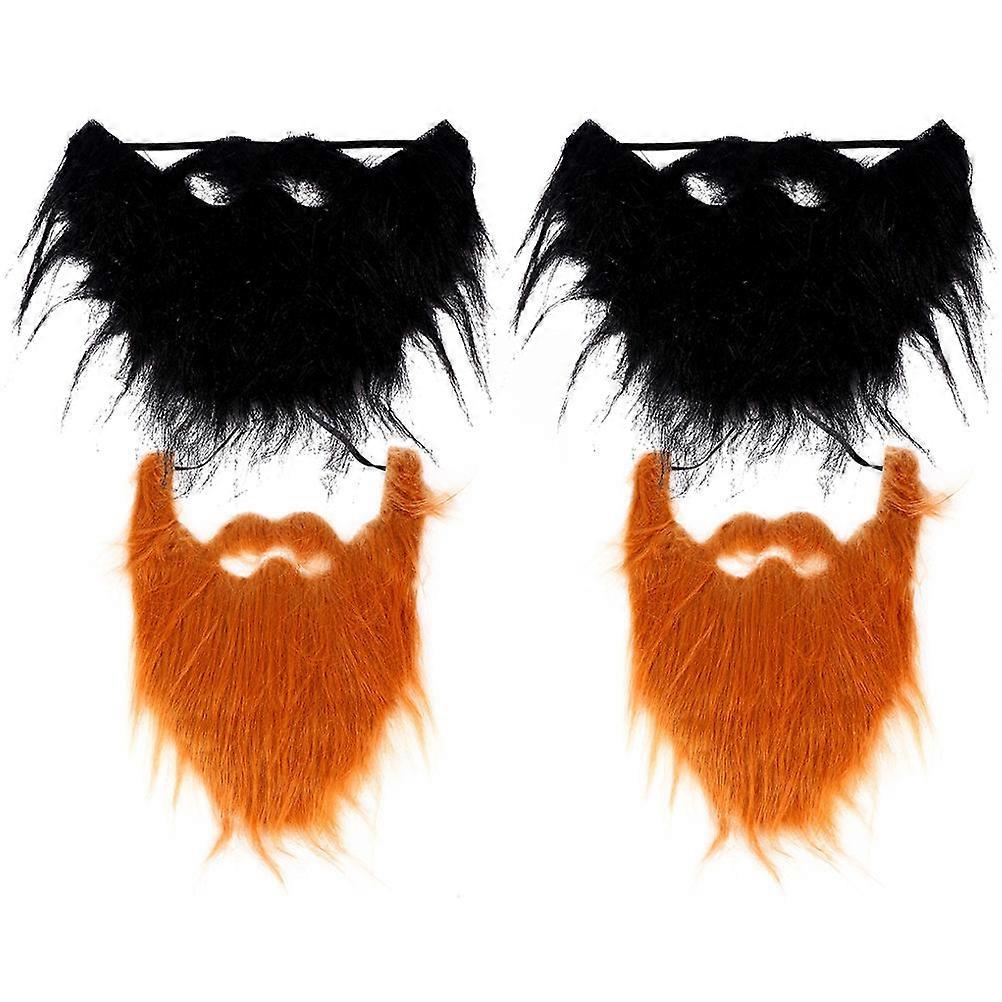 Vivid Party False Beard Fake Beard for Decorating 8Pcs Halloween Props