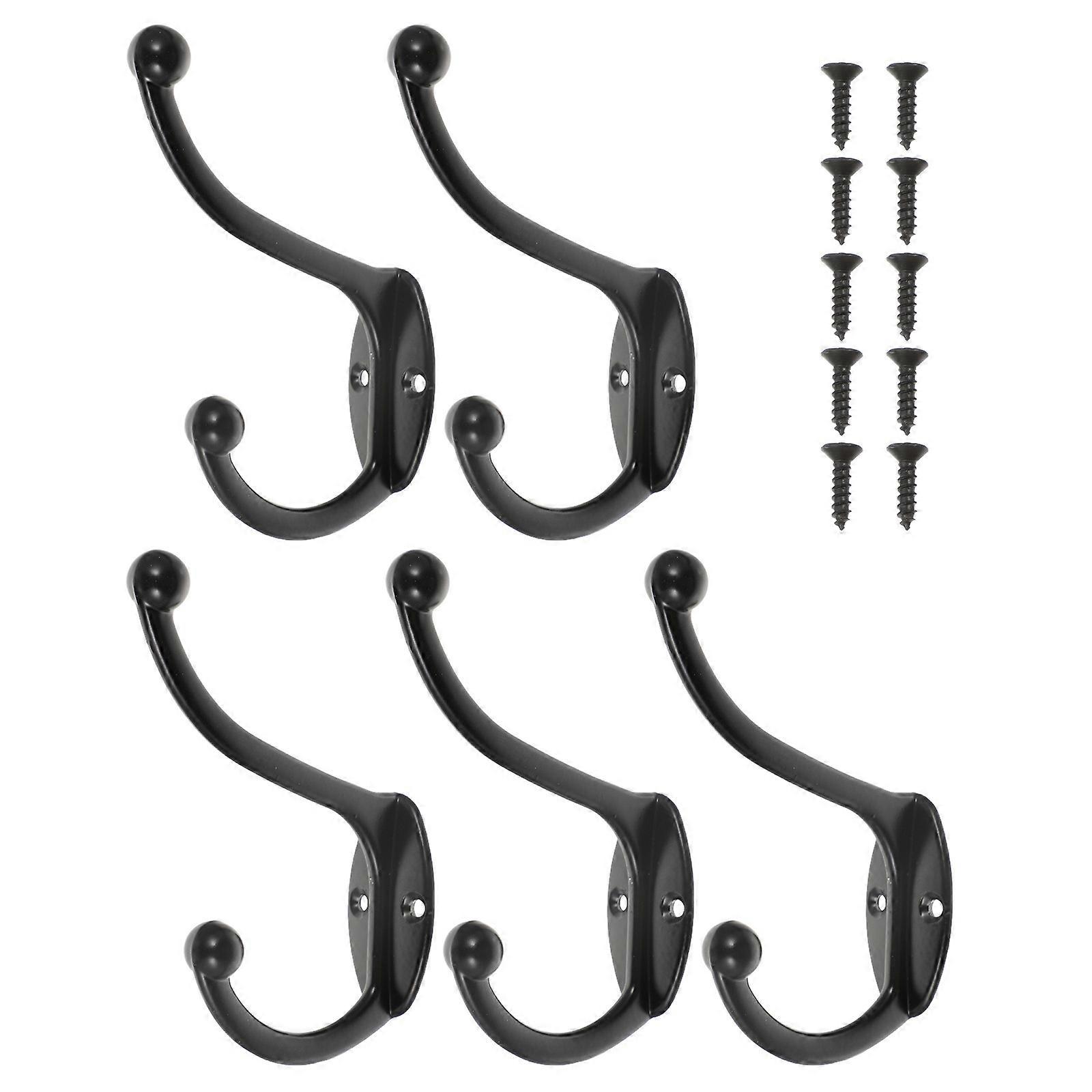 Bathroom Iron Hooks Hanging Hooks Houseowners Rust Proof 10x8x2cm 5Pack