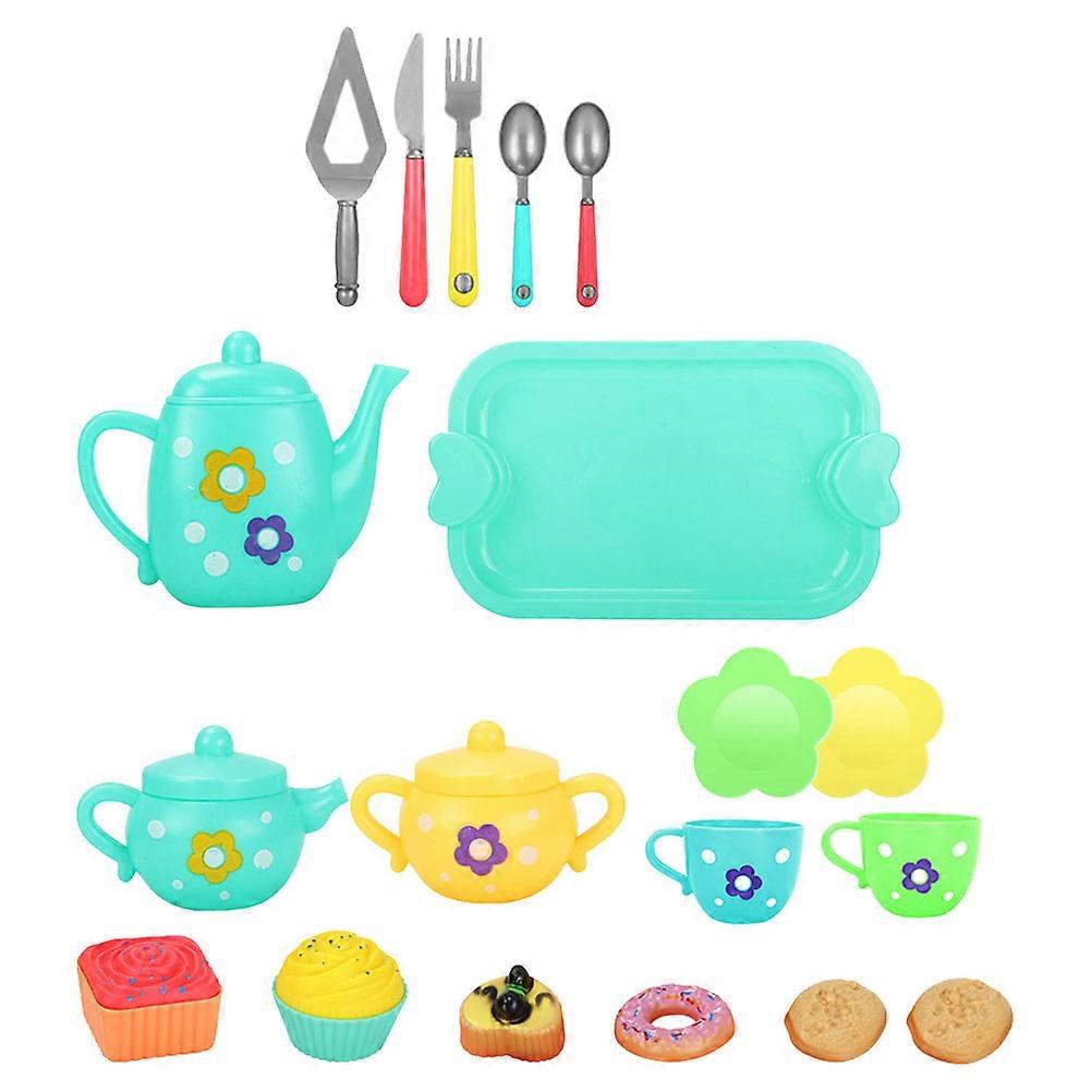 Tea Set Toy Kids Pretend Toy for 2Sets of Imaginative Fun