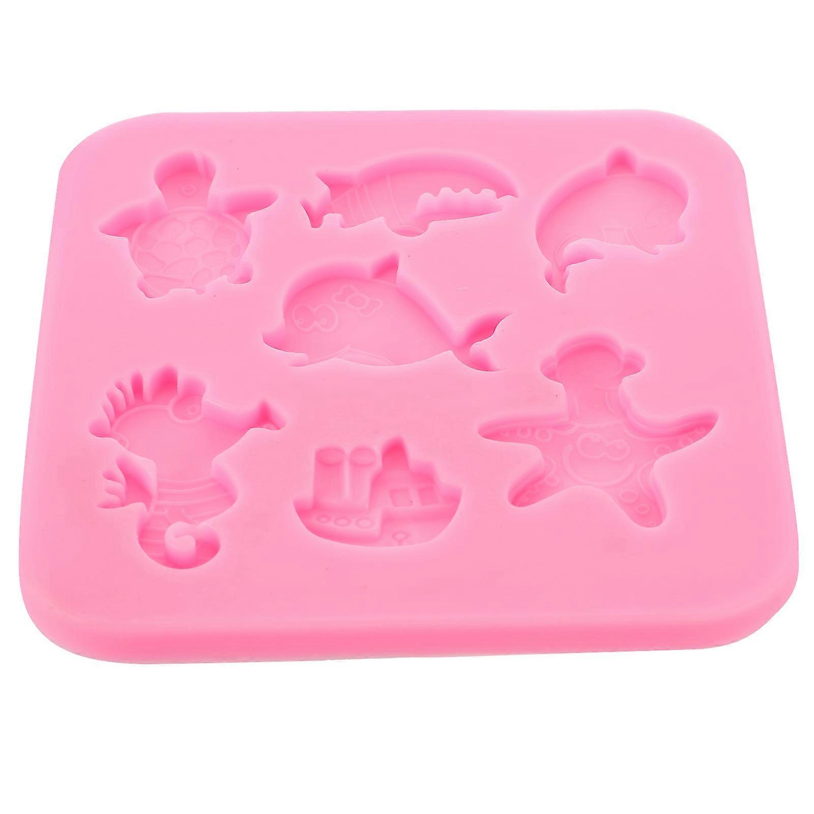 Lovely Cake Mold Silicone Baking Accessory for Home Use 2Pcs Pink
