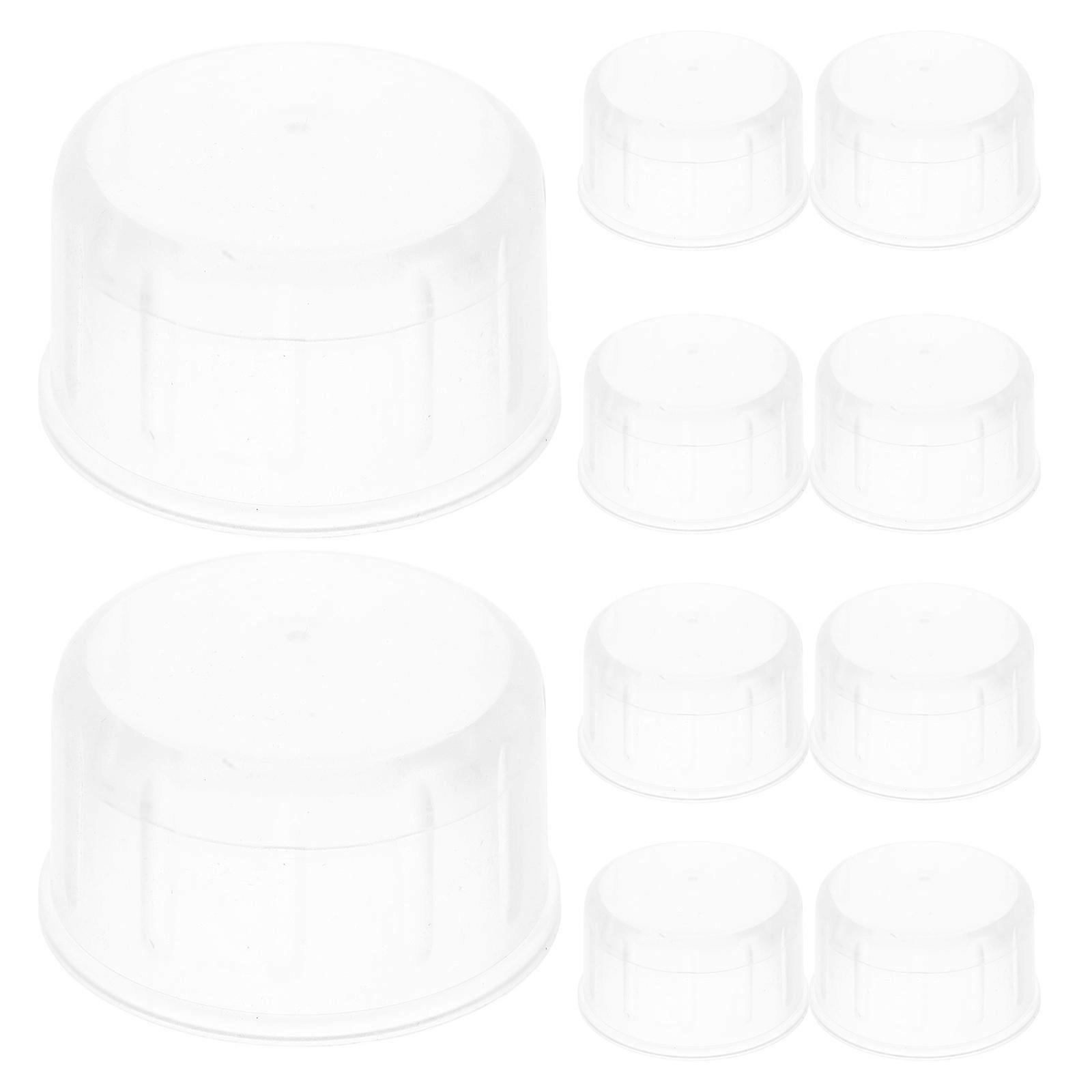 Shaker Lids Replacement Lid For Cocktail Shaker Tumbler Cups Transparent Simple Design 36Pcs Splashproof