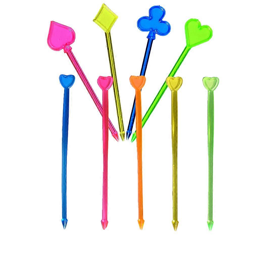Fruit 100Pcs Heart Shaped Picks Great For Decoration And Serving At Parties Or Home Gatherings
