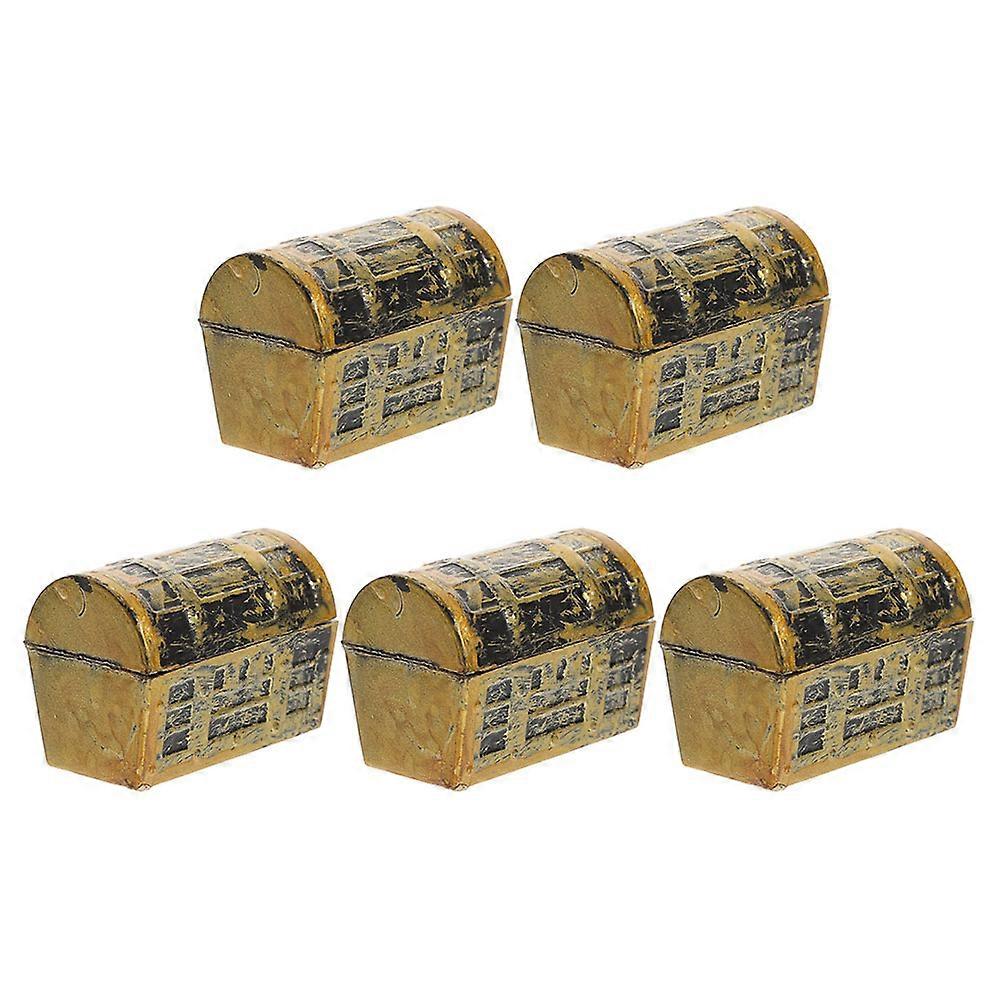 Decorative Mini Treasure Box Miniature Treasure Chest Model 10Pcs
