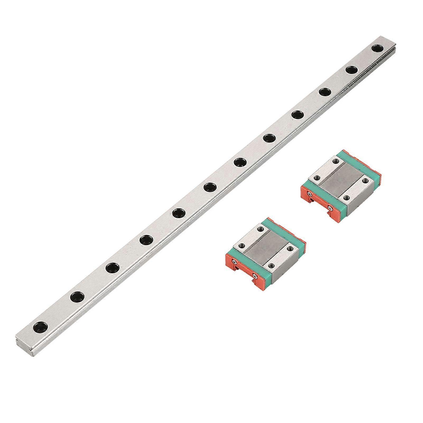 1pc 300mm MGN12 Miniature Linear Rail Guide Rail 12mm Width   2pcs MGN12B Slide Blocks