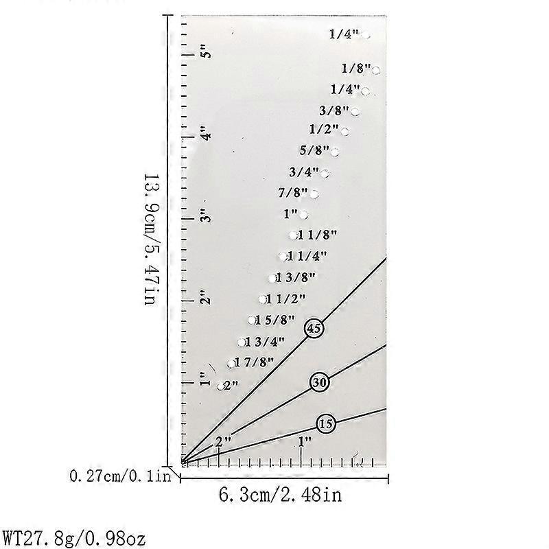 Acrylic Patchwork Ruler, Cutting Ruler, Two-Color Large Rectangular Square Ruler, 3mm Thick, Patchwork Tool, DIY Tool, Sewing Machine Resistance