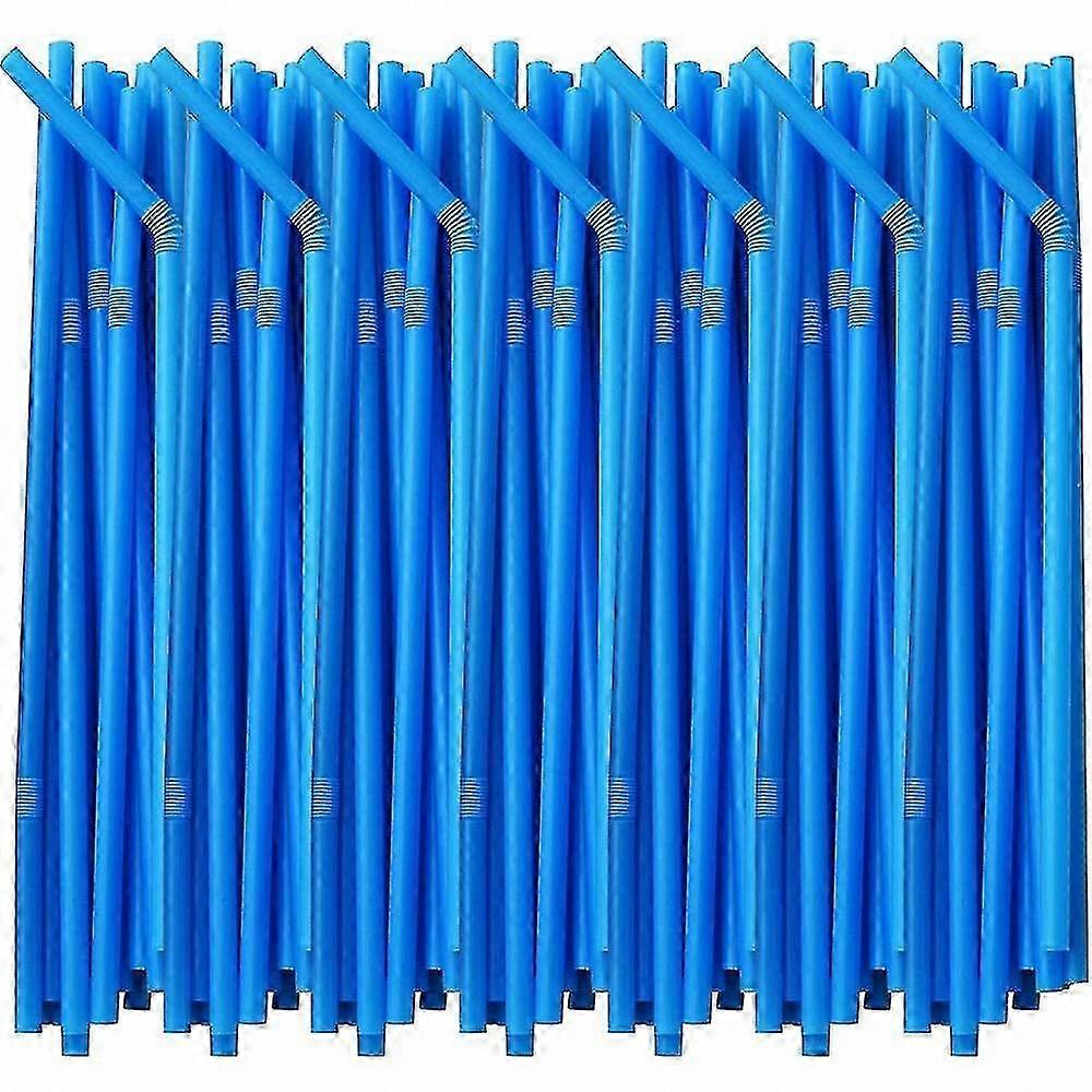 200 Count Bendable Plastic Straws, Extra Long Multicolor Drinking Straws for Parties and Events