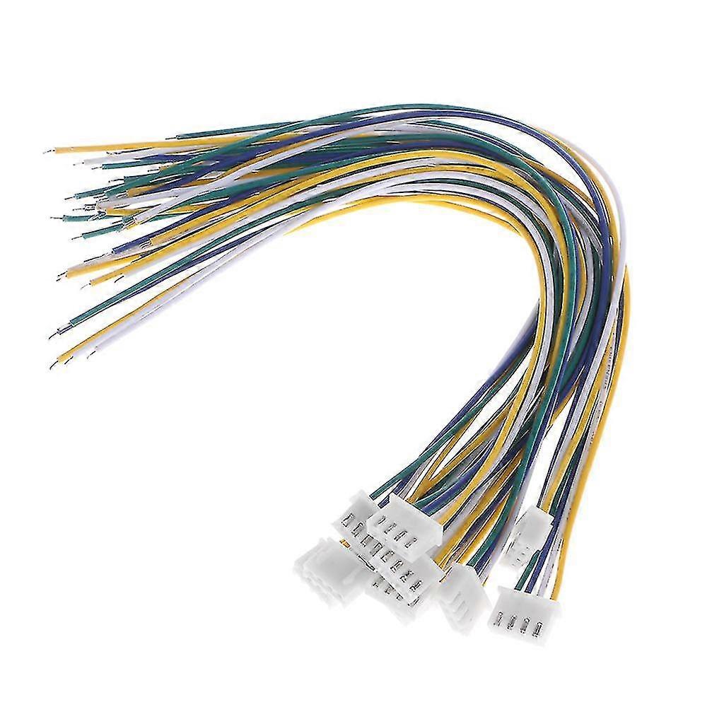 10pcs 4 Pin Mini Micro Jst Xh 2.54mm 24awg Connector Plug With Wires 200mm