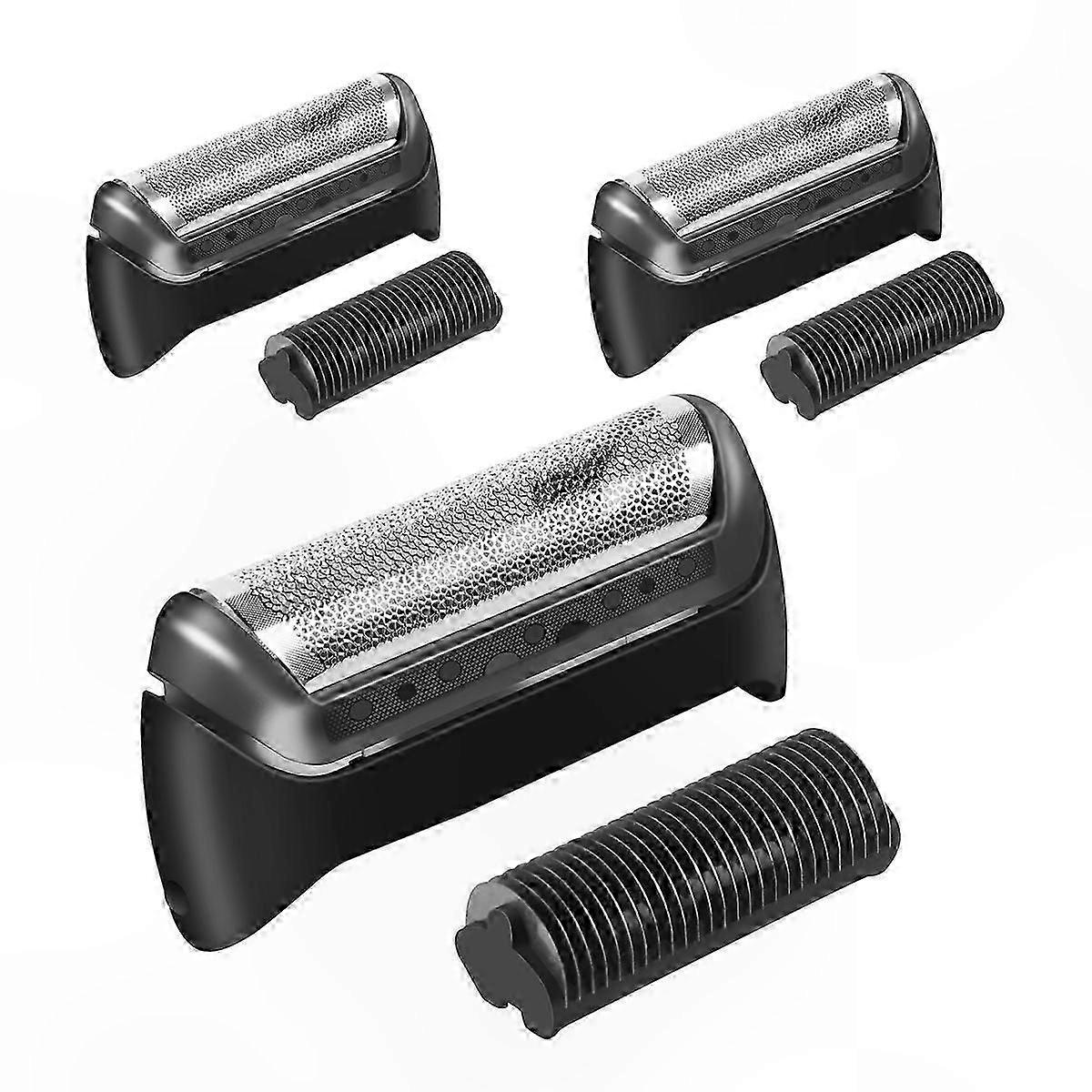 Replacement Shaver Foil and Blade Set Compatible with 20S 10B 20B 1000 Series Electric Razor Heads (3-Pack)