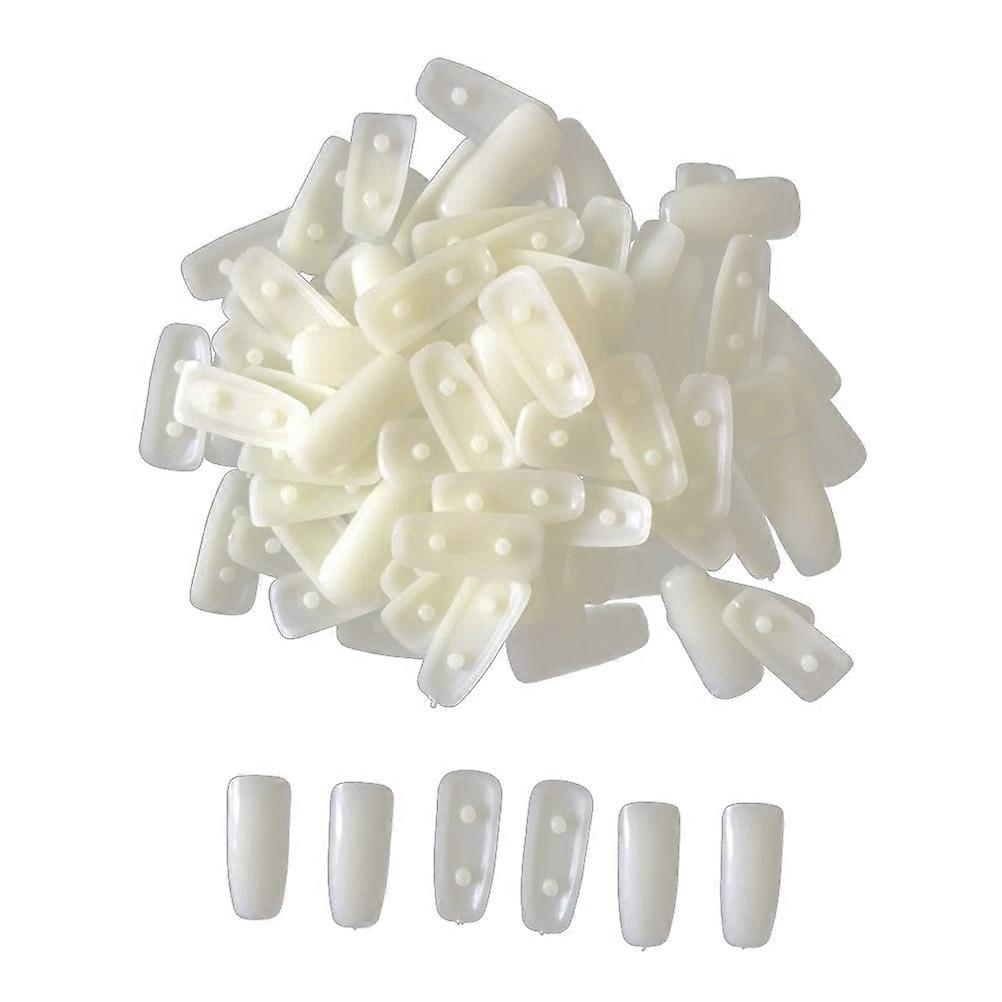 Nail Tips Display Stand False Nail Practice Tips for Manicure 2 Box of 200Pcs Beige
