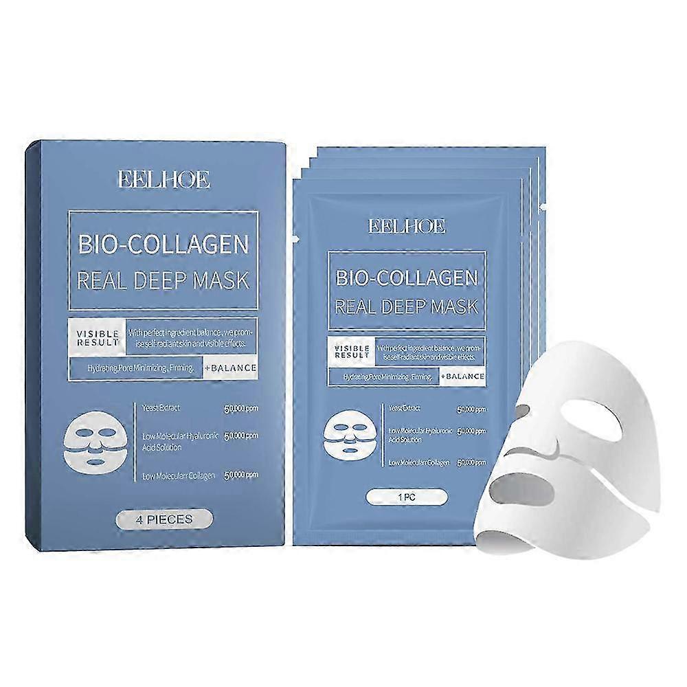 Bio Collagen Real Deep Mask Shrink Pores Deep Hydrating Overnight Face Mask Moisturizing Refreshing Brightening Face Skin Care25-26