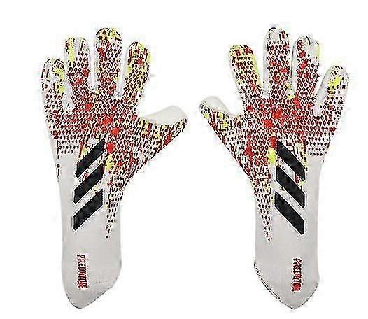 Fußball Torwarthandschuhe Erwachsene / Kinder Universal Latex Profi Torwart Fußballhandschuhe - weiß orange Sicher und Top-Qualität