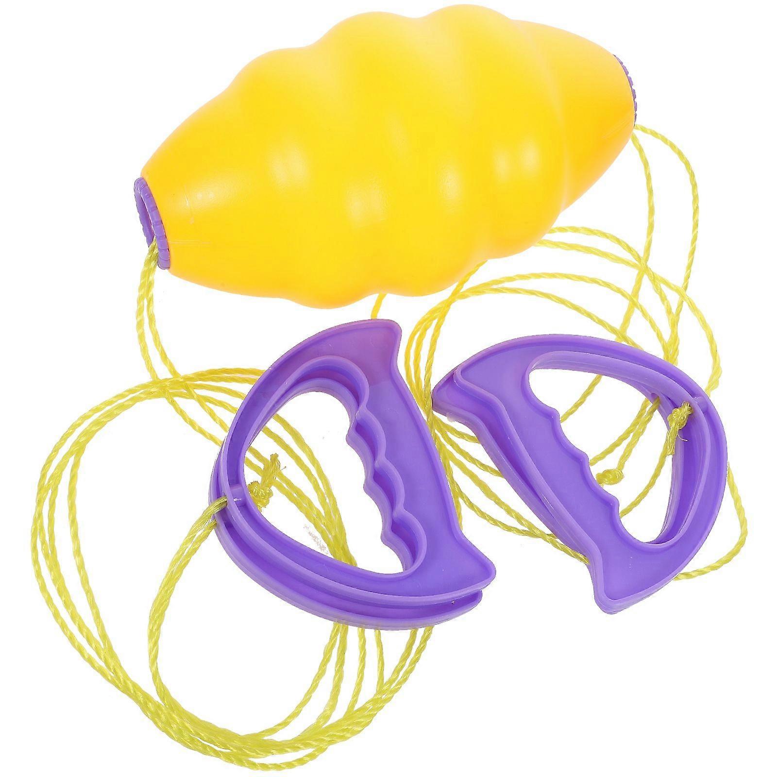 1 Set Double Rallying Balls Children Hand Draw Balls Two-kids Cooperative Puller