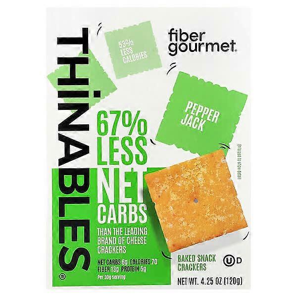 Fiber Gourmet, ThinablesÃÂÃÂÃÂÃÂ®, Pepper Jack, 4.25 oz (120 g)