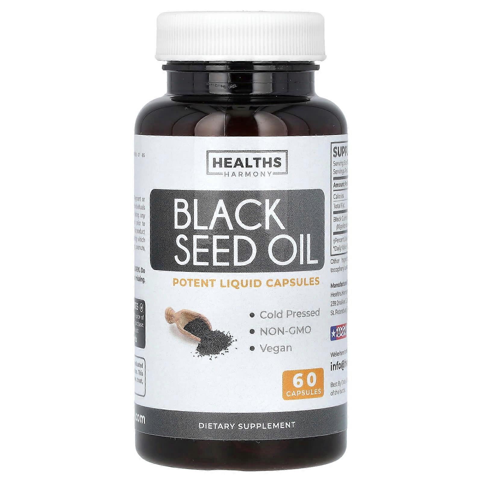 Black Seed Oil, 60 Capsules