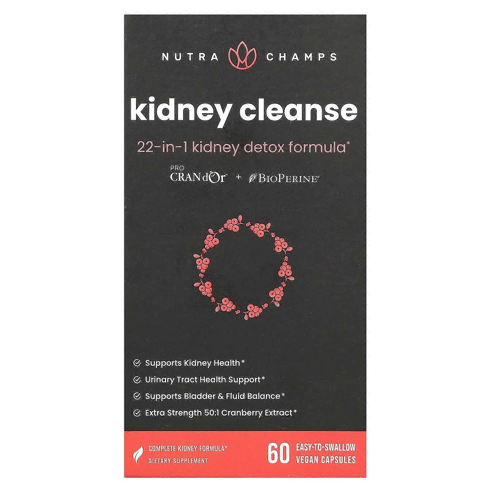 Kidney Cleanse, 60 Easy-To-Swallow Vegan Capsules