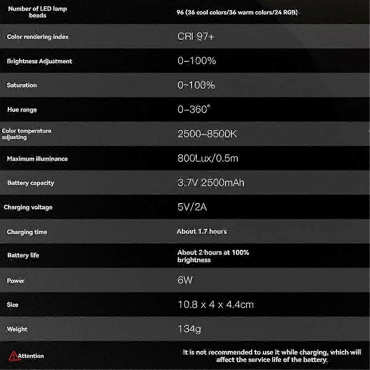 RGB Magnetic Handheld 360 Full RGB Light Stick Mini LED Video Light Stick with 2500mAh Rechargeable