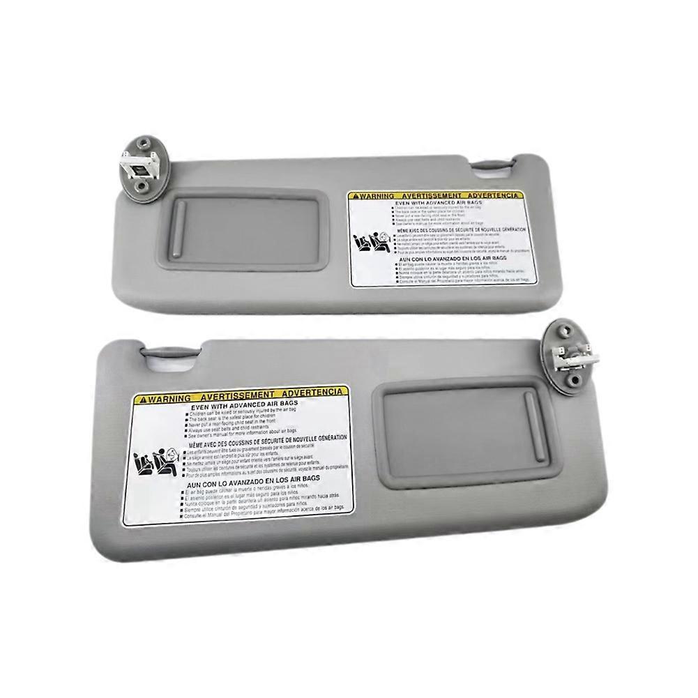 Car Front Left & Right Side Sun Visor Gray for 2013-2018