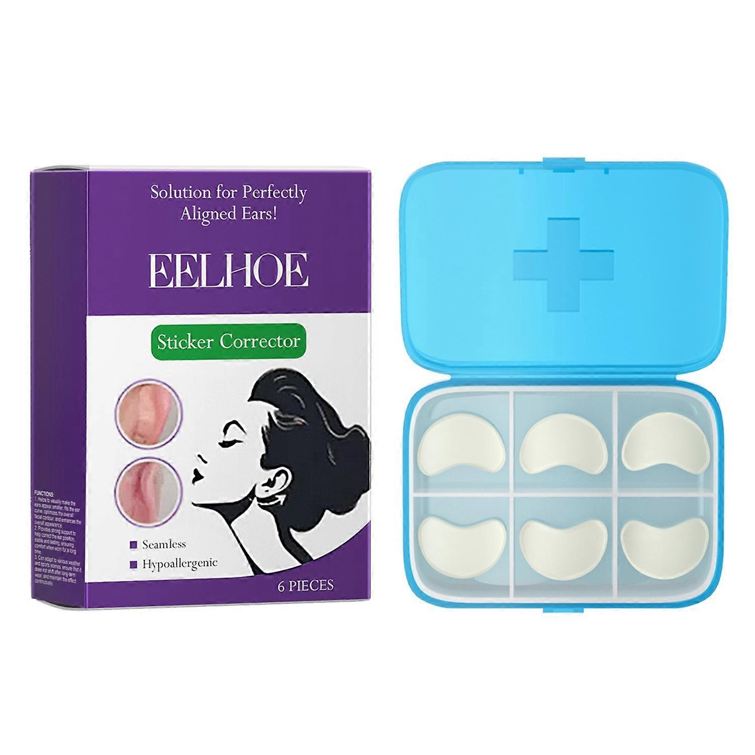 1-6db EELHOE EE-K01-0002-01 6db láthatatlan fülformázó szalag fültámasz matricák lélegző fülvédő fülvédő