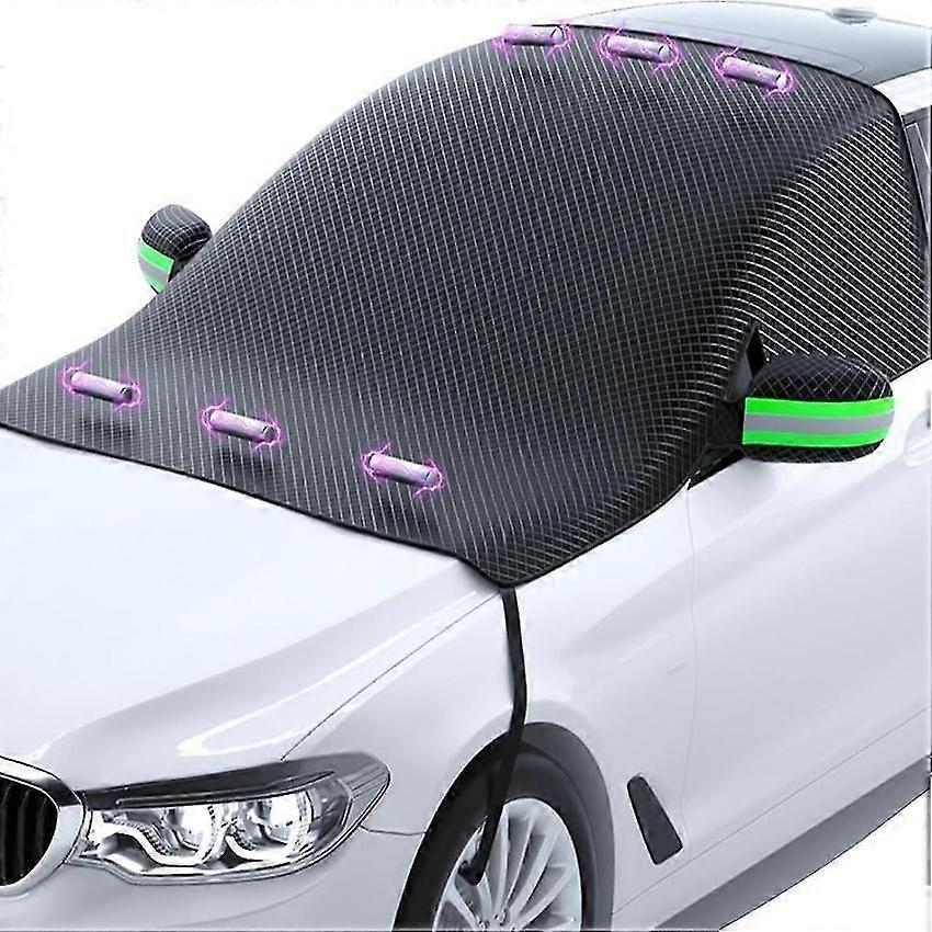 Foldable Magnetic Windshield Cover for Sun Wind Rain Protection