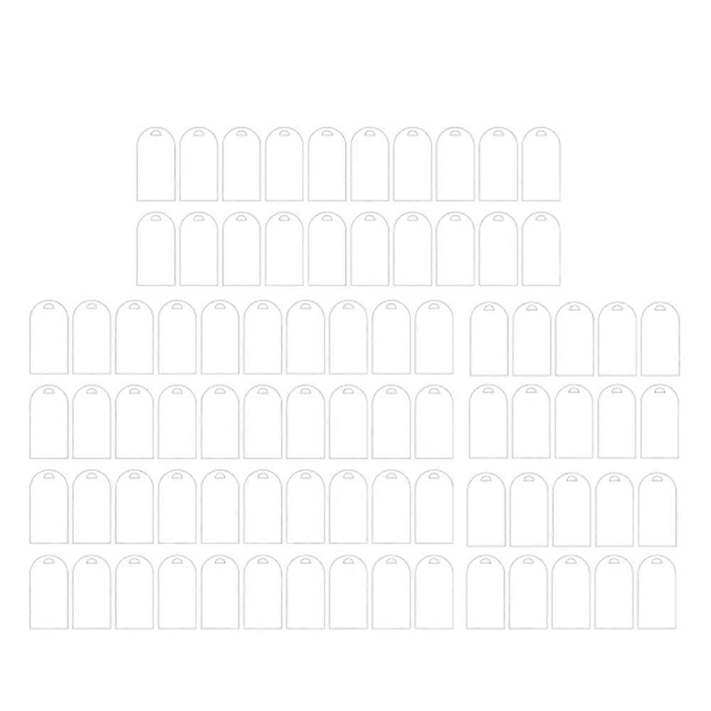 80Pcs Wedding Blank Arched Acrylic Place Cards