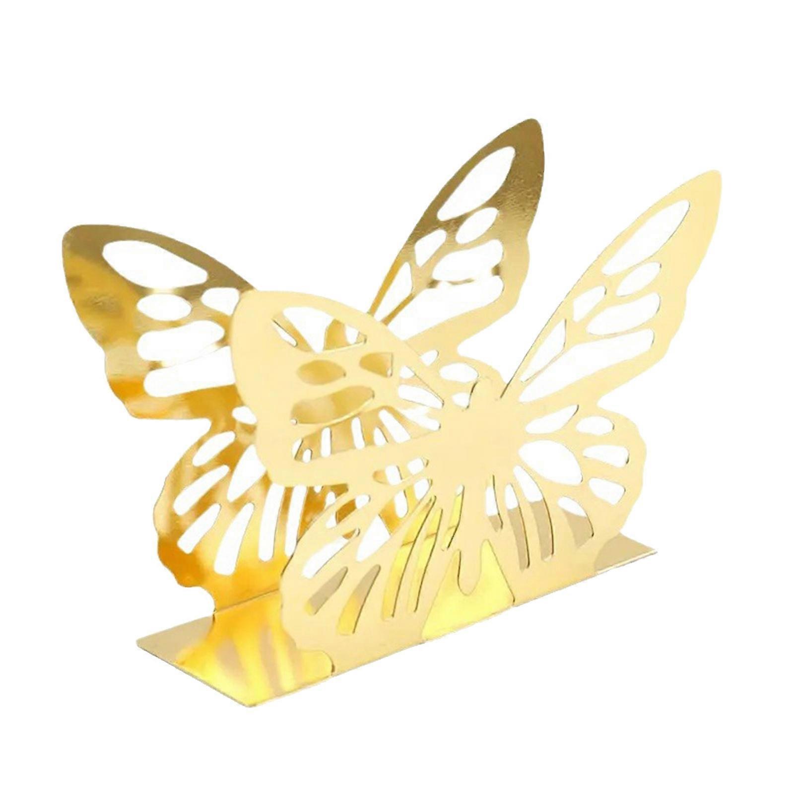 Decorative Sturdy Iron Serviette Containment Solution for Organized Table Arrangements In Various Space Daily Use  Gold
