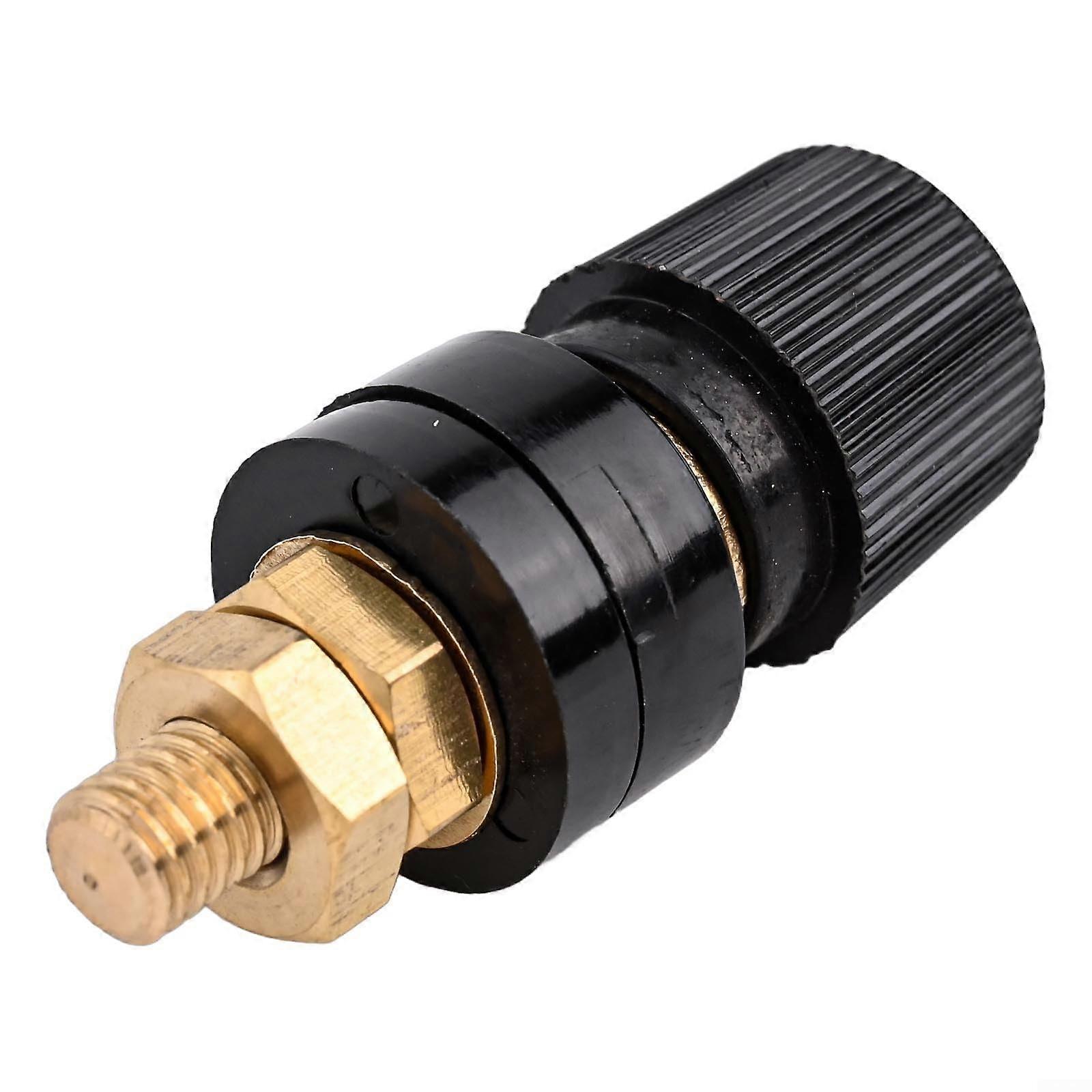 200A Brass Binding Post M8 Thread Type Insulated Screw Terminal Black For Welding Machines Charging Generators
