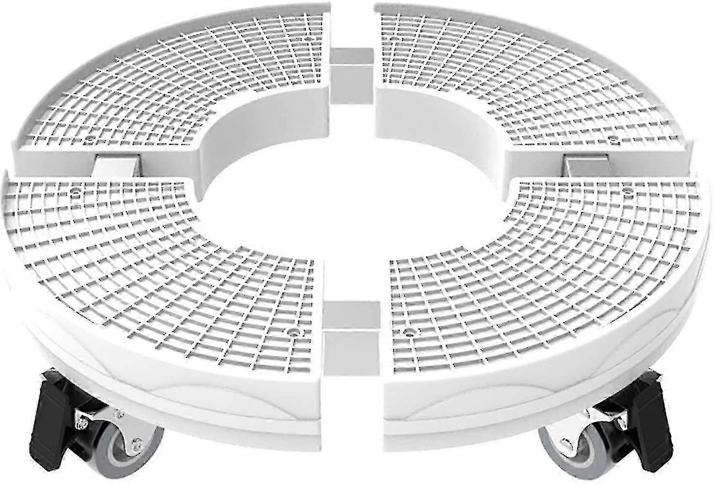 Heavy Duty Adjustable Plant Stand 30cm-50cm Round Base On Rollers R