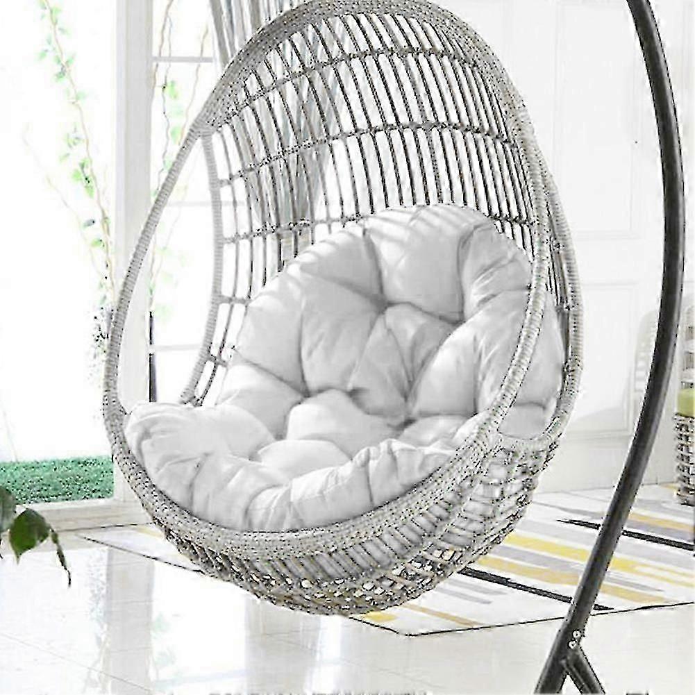 كرسي أرجوحة بيض معلق داخلي مع وسادة سميكة ، مثالي للاسترخاء في الحديقة أو المنزل
