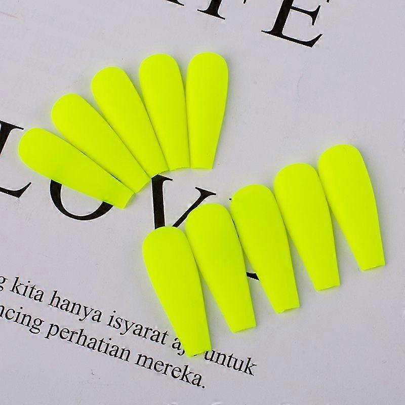 マットつや消しバレエフェイクネイル爪着用