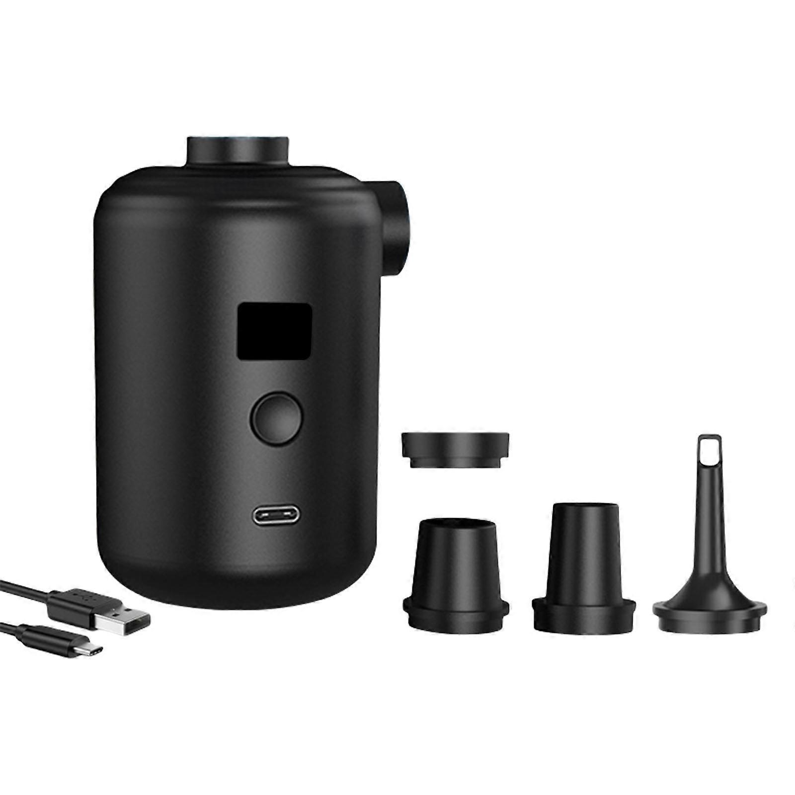 Multiple Nozzle Air Pumps 4 Adjustable Tip Rechargeable Battery Compacts For Pool Float Air Mattress Camping Essential Multicolor