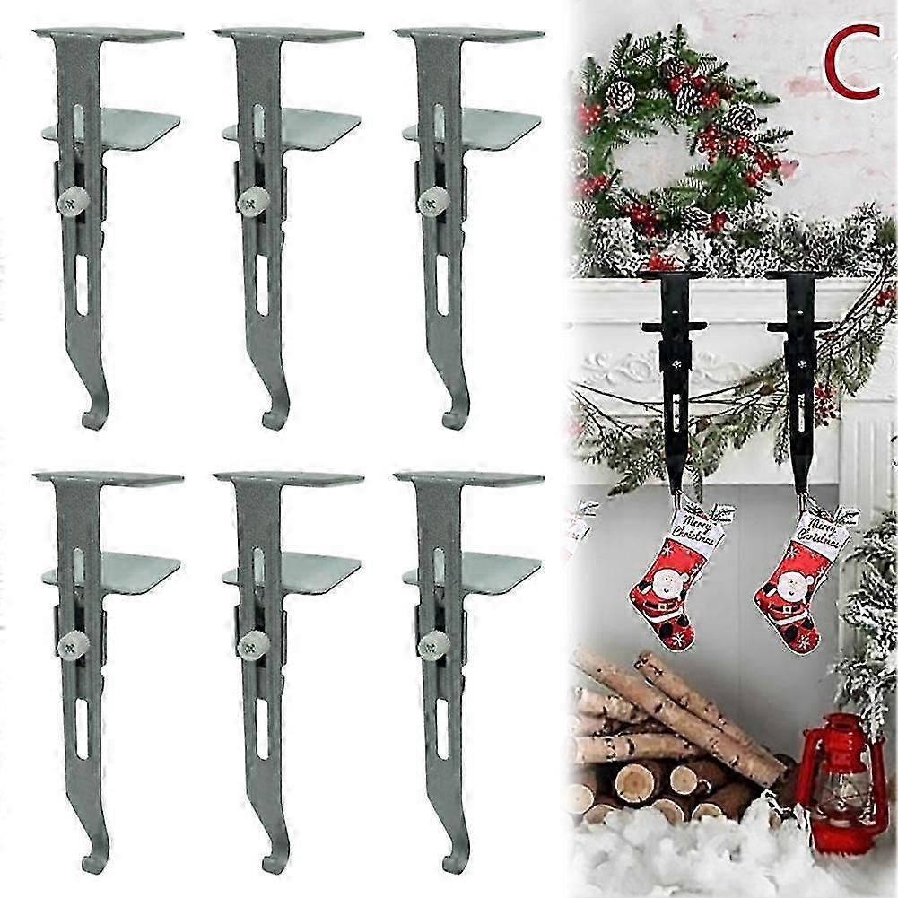 Adjustable Iron Sock Hanger Set 4 or 6 Pieces Multi-Functional Anti-Slip Design for Scarves and Hats