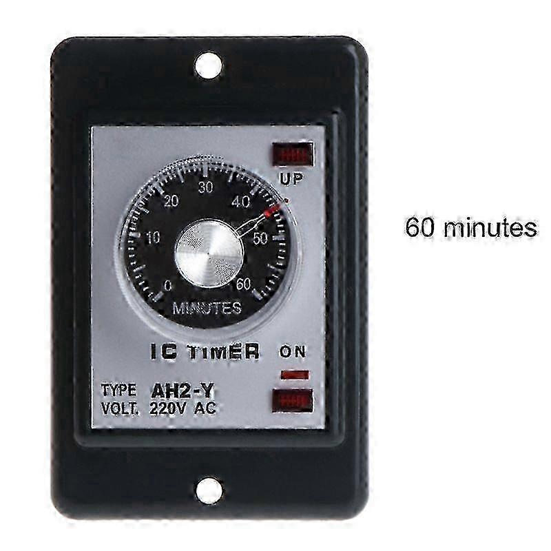 0-60 Seconds Power On Delay Timer Time Relay 3/6/10/30/60 Minutes AC 220V AH2-Y