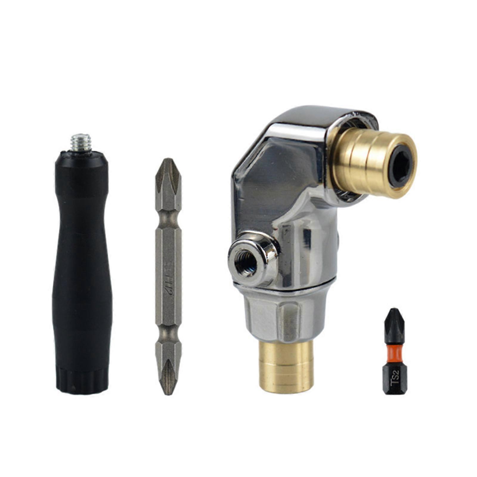 Universal Right Angle Drill Adapter High Accuracy Angle Drill Adapter Drill Attachment for Professional and DIY Use Multicolor
