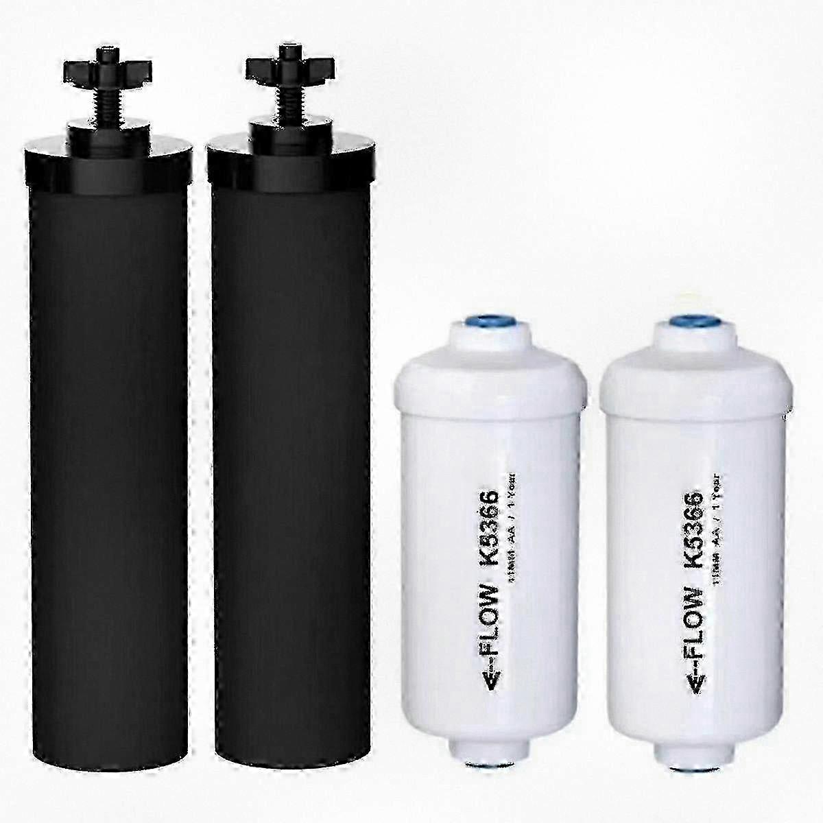 2 Fluoride Water Filter Replacement Compatible with Black Gravity Filtration System