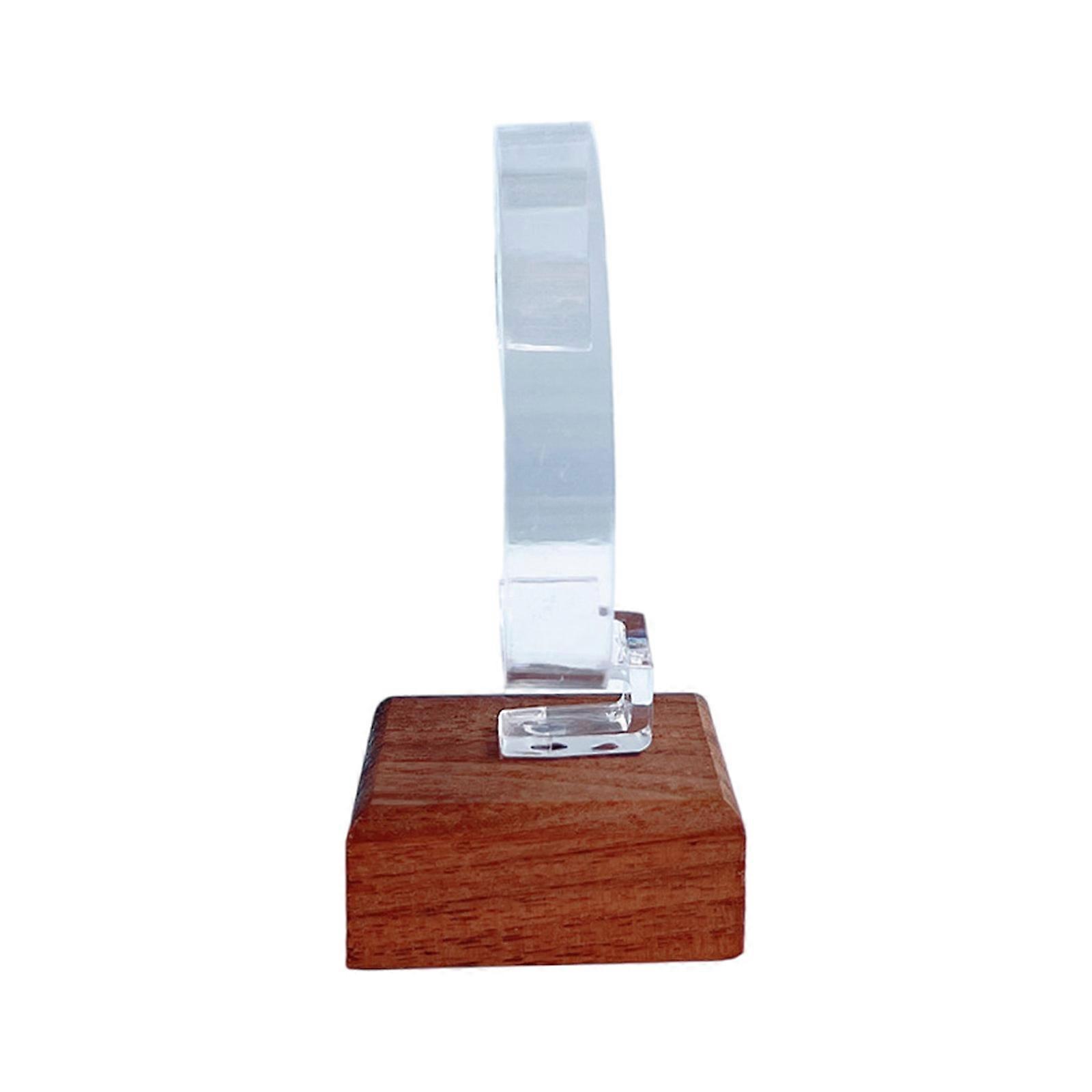 Acrylic Watch Storage Holder Watch Display Rack Suitable for Displaying and Protecting Your Watch and Bracelet Bangle  Clear