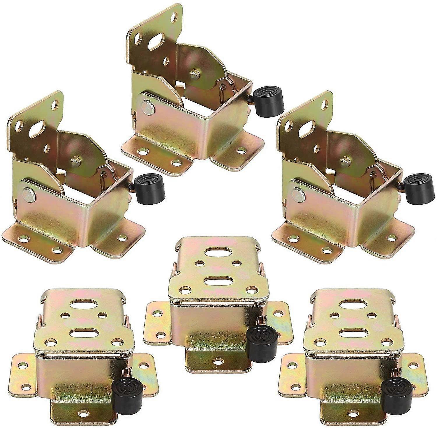 12pcs Self-locking Hinge, 90 Degrees Iron Lock Extension Table Leg, Foldable