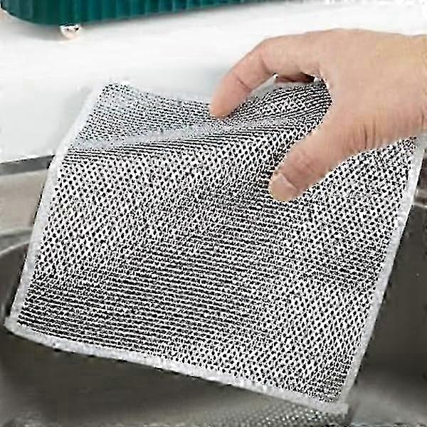 10 pcs New multifunctional dish cloths made of steel that do not scratch, multifunctional Elik