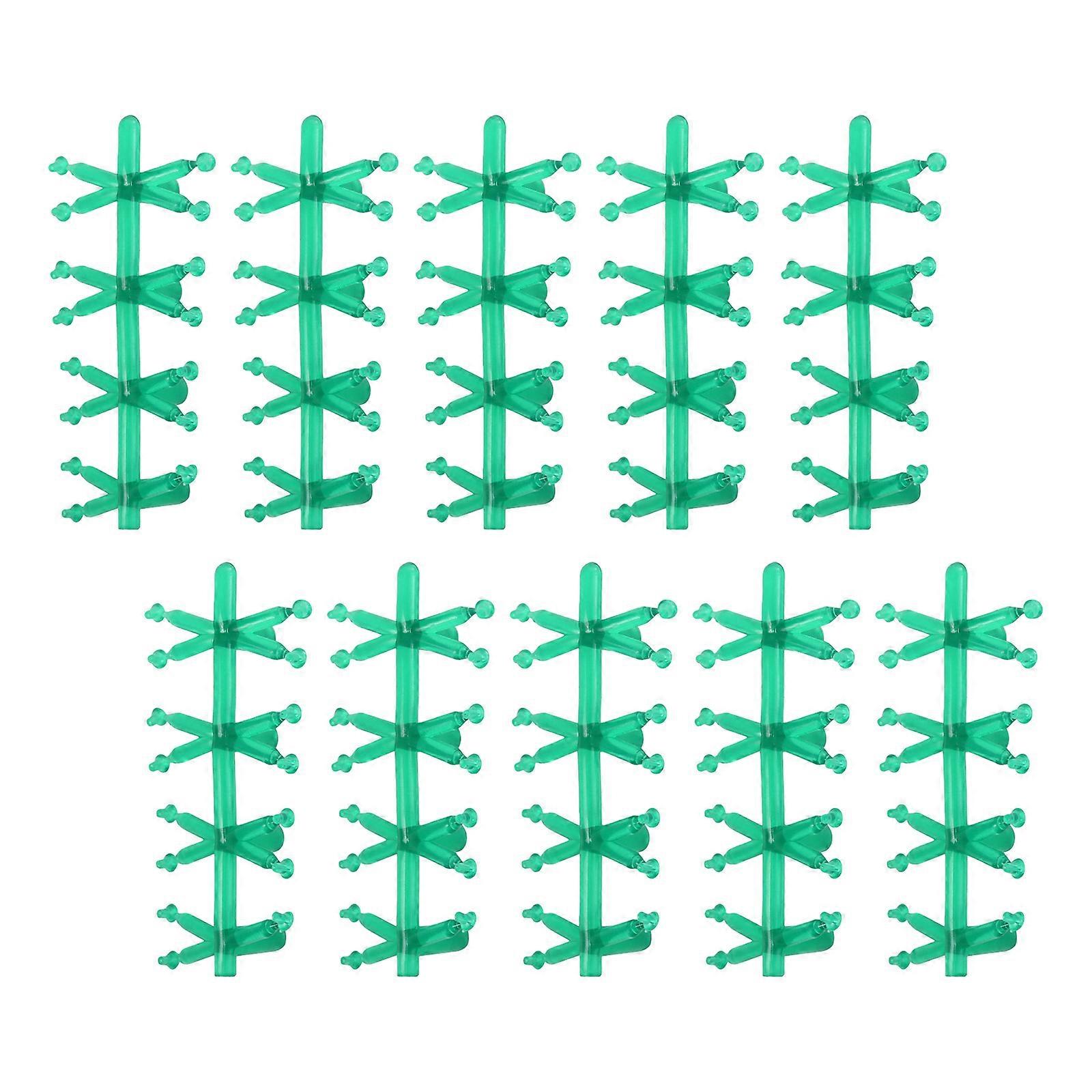 10pack Flexible Fishing Beads Nontoxic Materials Secure Baits Positioning For Various Water Conditions Multicolor