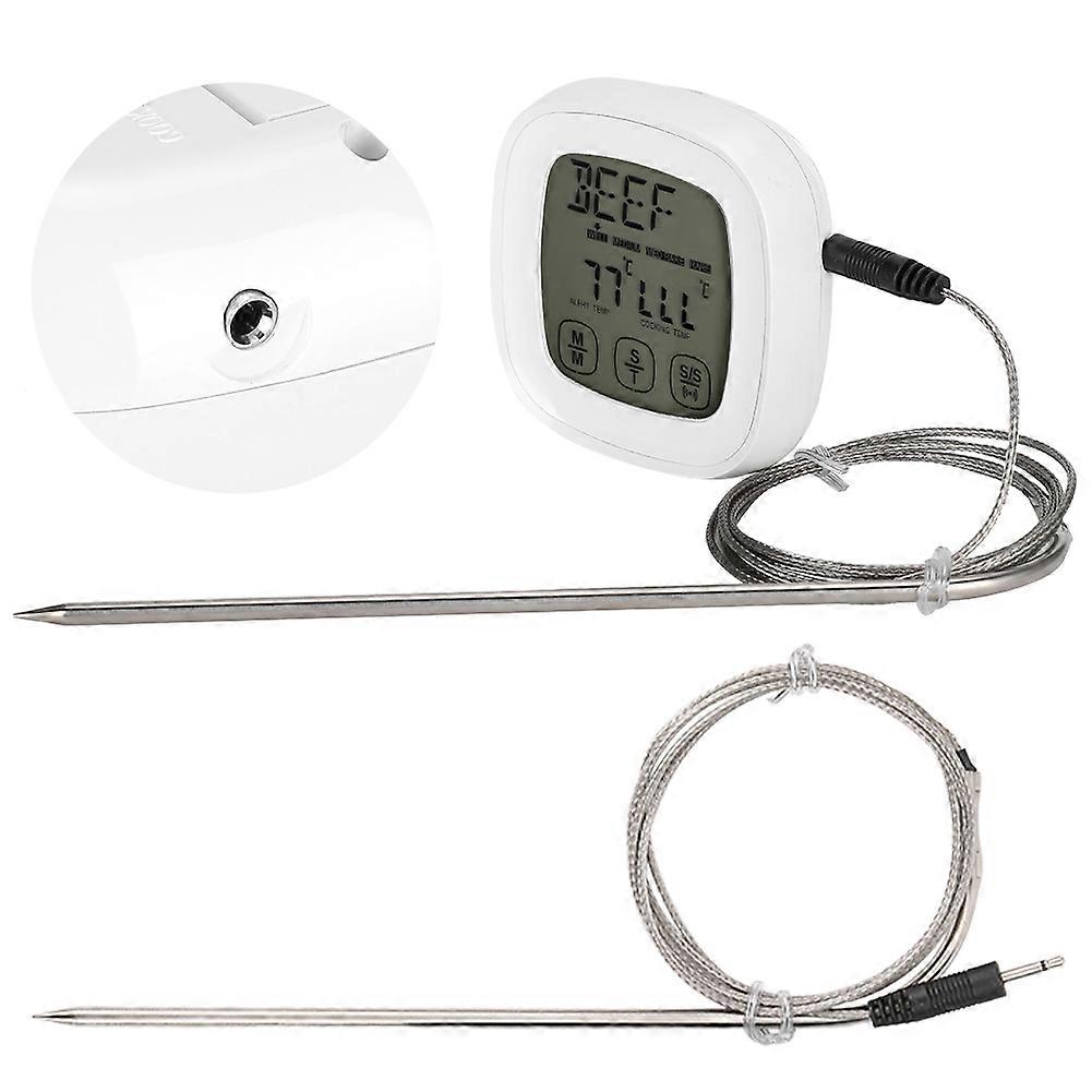 Touch Screen Digital Barbecue Thermometer with Timing Function Kitchen Cooking Accessory