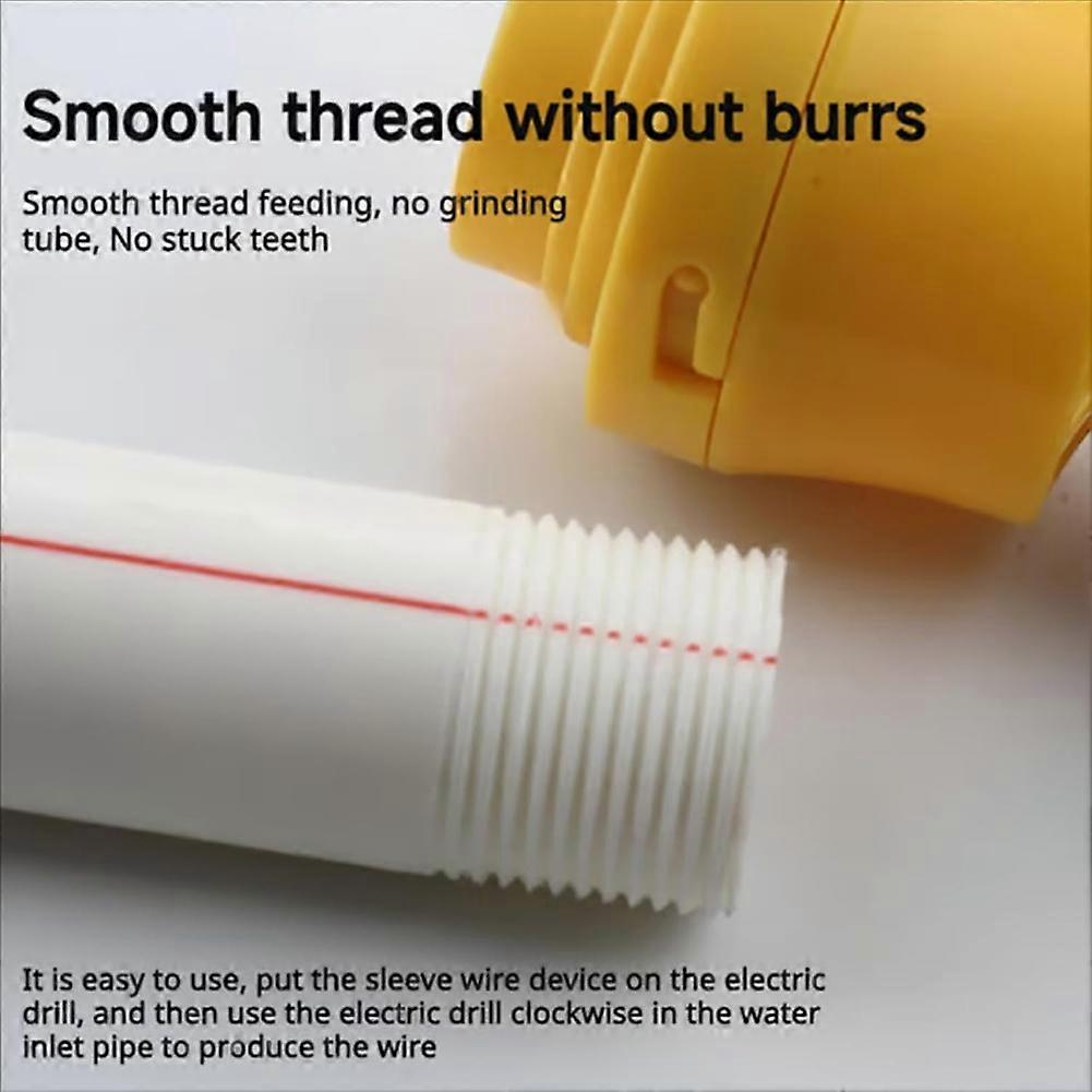 Pvc Thread Maker Tool for Electric Drill,Electric Drill Water Pipe Threading Device,Electric Drill Pvc Thread Maker Tool