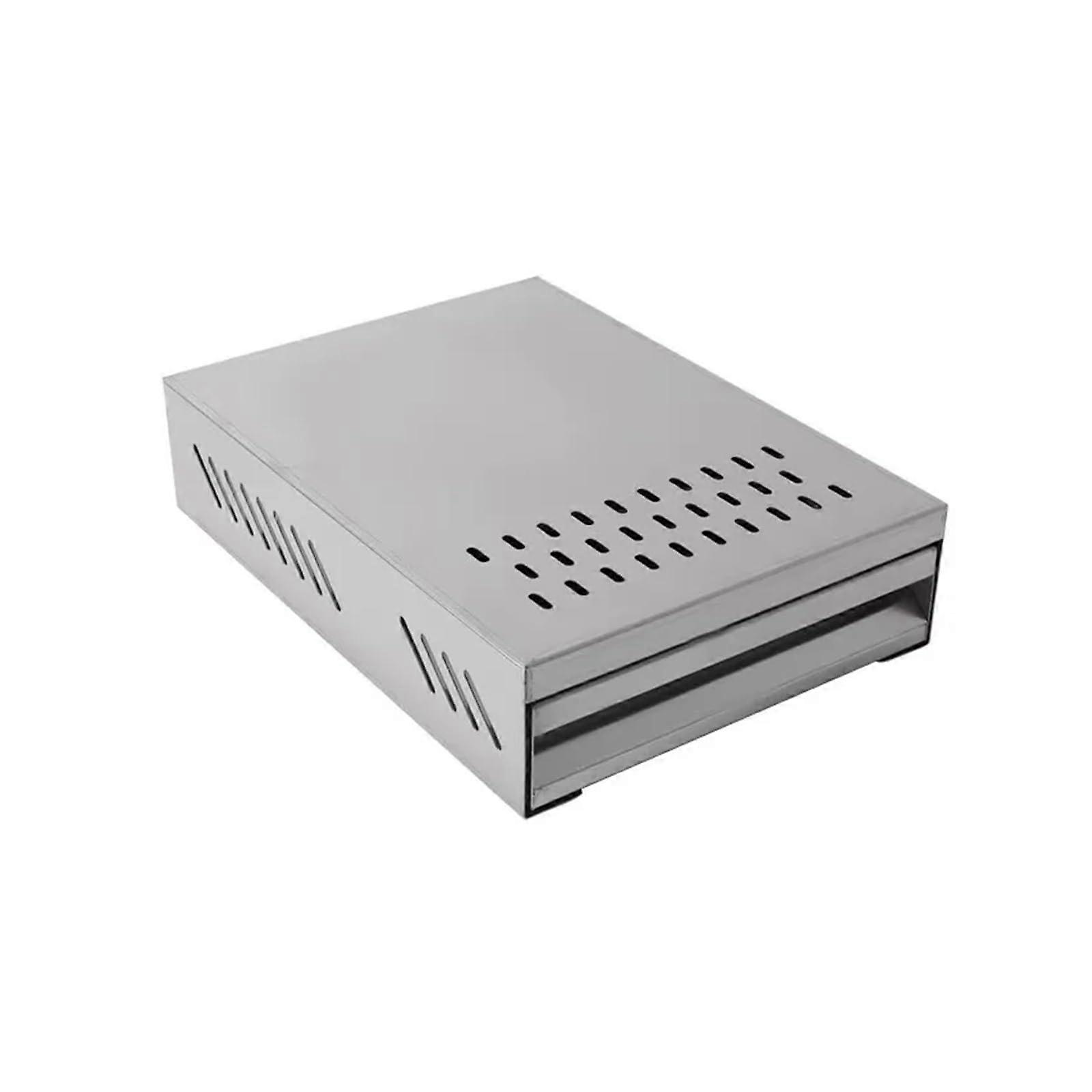 Stainless Steel Drawer Coffee Knock Box 28x18cm Espresso Grounds Container Easy Clean