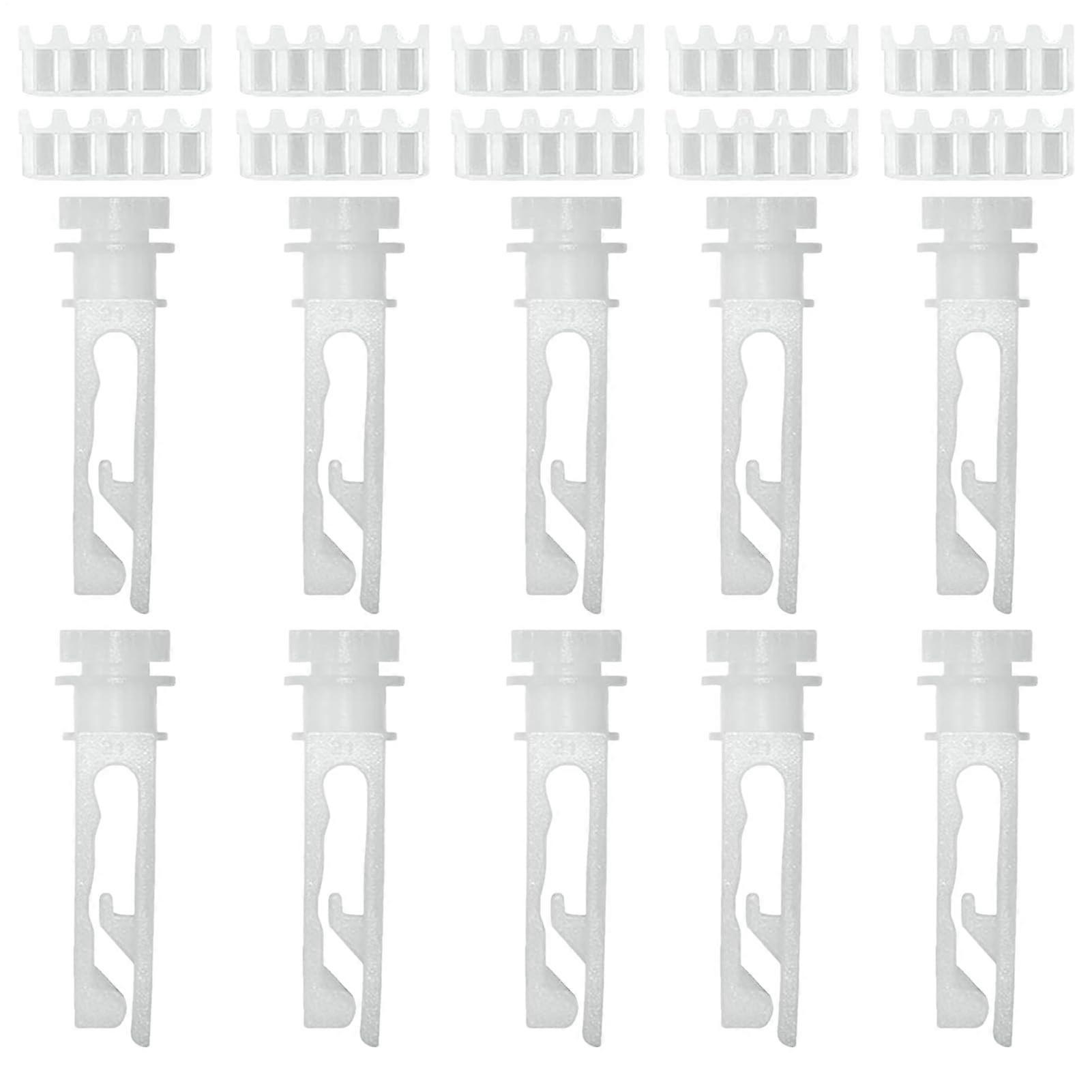 Vertical Blinds Replacement Stem and Gear Set of 10 for Headrail Carrier Windows in Home Office