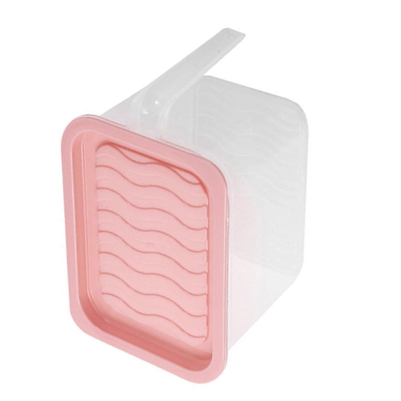 Refrigerator Storage Container with Handle, SpaceSaving Rectangular Fridge Organizer for Fresh Food