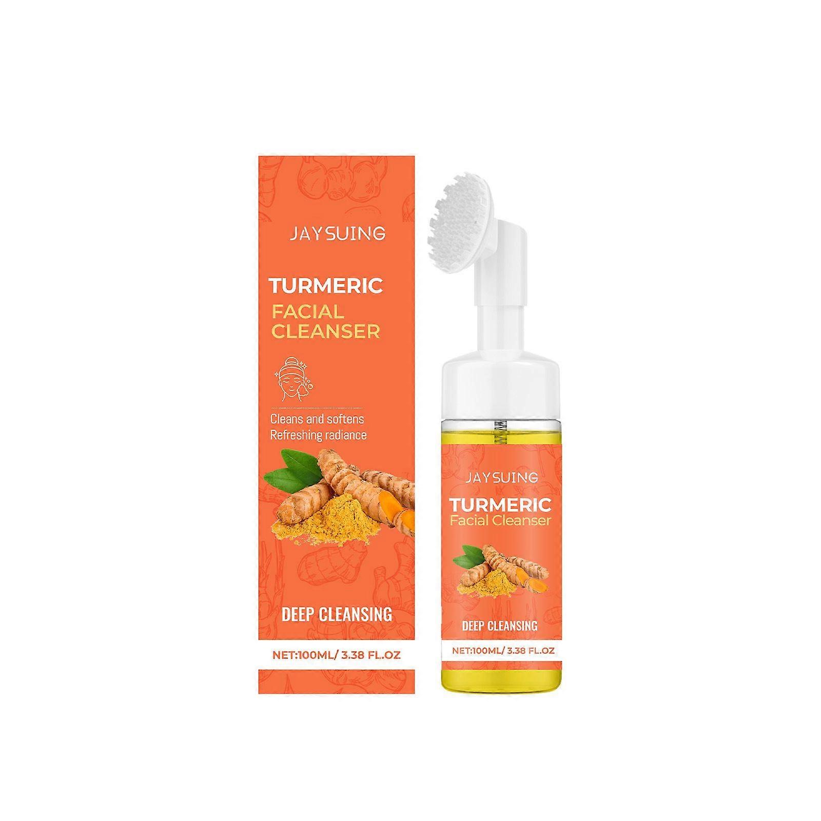 Turmeric Cleansing Mousse - Gentle Face Wash for Deep Pore Cleansing, Refreshing Hydration & Moisturization | Natural Turmeric Infused Formula, Non-Dr