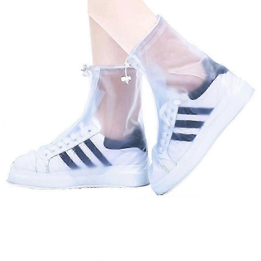 Adventure Companion, Non Slip Waterproof Boot Covers, Reusable PVC Rain Shoe Guards, Adjustable Drawstring and Zipper Closure for Safe and Dry Outings